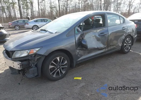 2013 Honda Civic Ex-L из США, поврежденный, VIN 2HGFB2F95DH544485